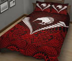 kiwi-silver-fern-classic-quilt-bed-set-red
