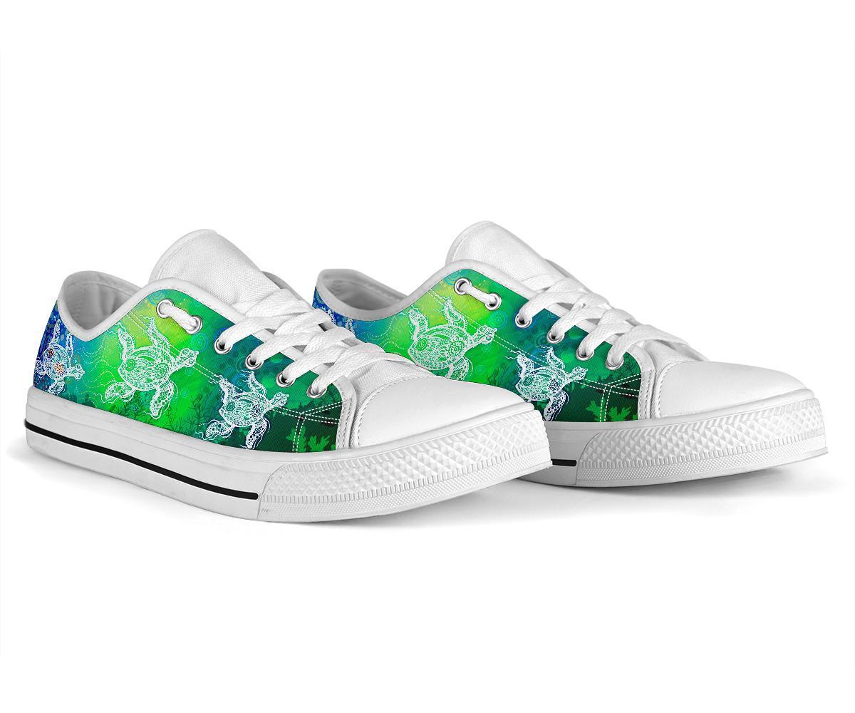 aboriginal-low-top-shoe-indigenous-turtle-ocean-dot-painting-art