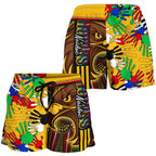 Pride Hawks All Over Print Women's Shorts Hawthorn Naidoc Week Aboriginal Version Special - Vibe Hoodie