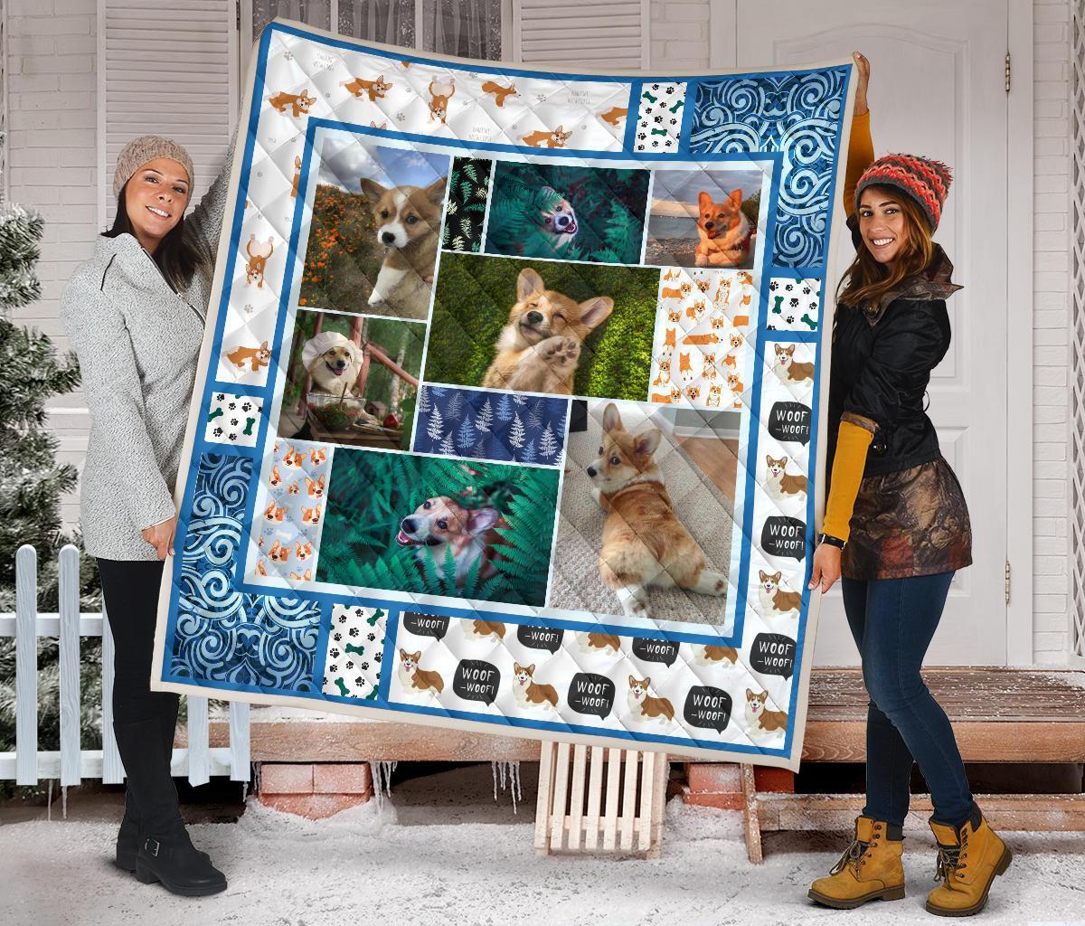 corgi-dog-with-fern-quilt