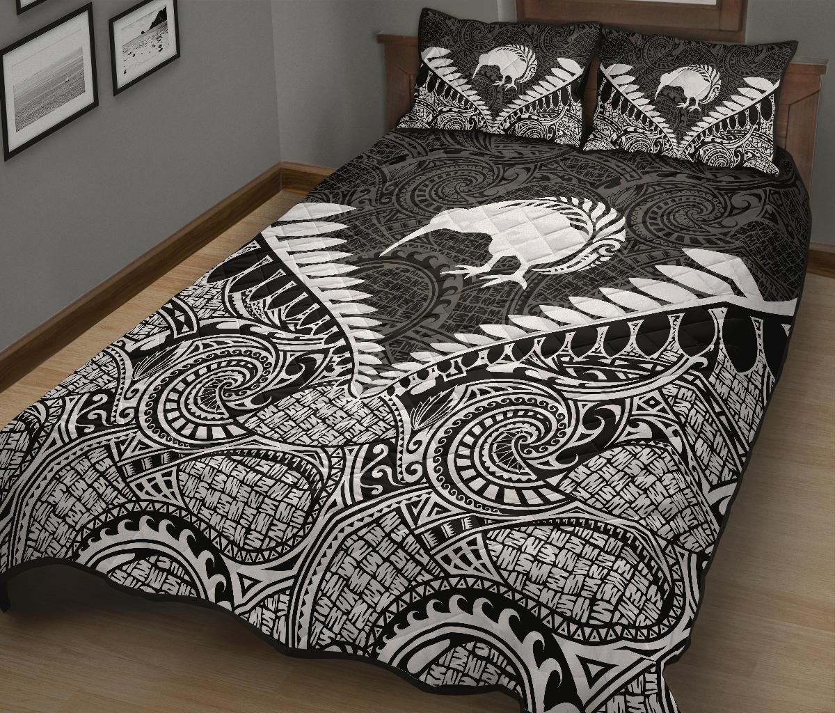 kiwi-silver-fern-classic-quilt-bed-set-white