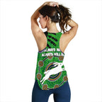 Naidoc Rabbitohs Women Racerback Tank Aboriginal Vibes No.1 - Vibe Hoodie