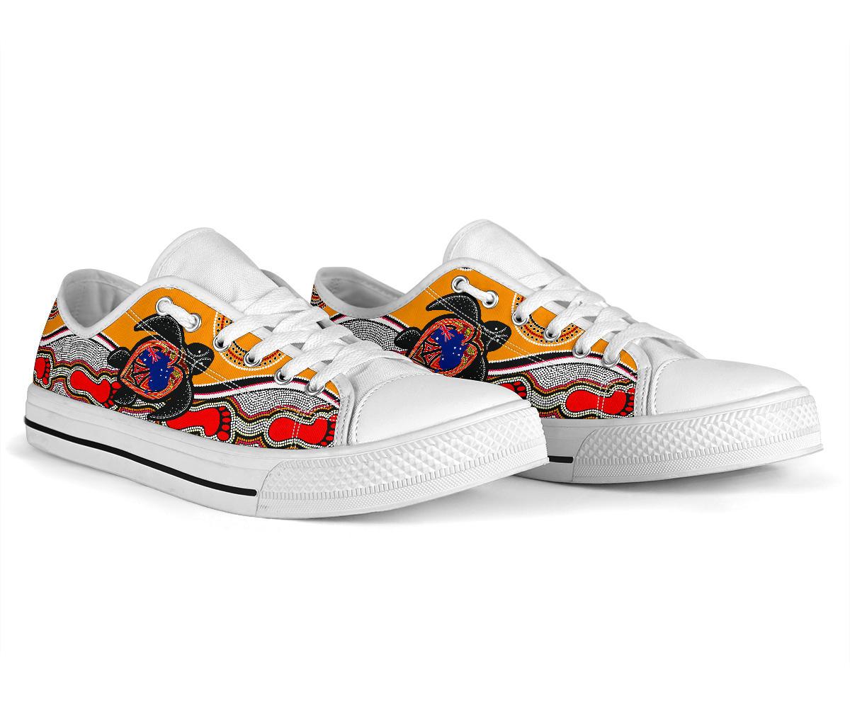 canvas-shoes-aboriginal-patterns-shoes-turtle-low-top