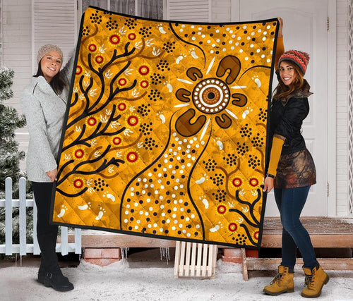 premium-quilt-aboriginal-art-in-spring-style