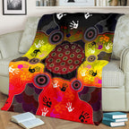 aboriginal-premium-blanket-indigenous-circle-dot-painting-hand-art