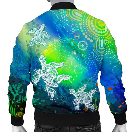 aboriginal-mens-bomber-jacket-indigenous-turtle-ocean-dot-painting-art