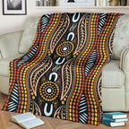 premium-blanket-indigenous-dot-painting