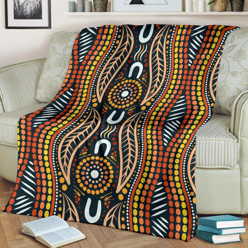 premium-blanket-indigenous-dot-painting