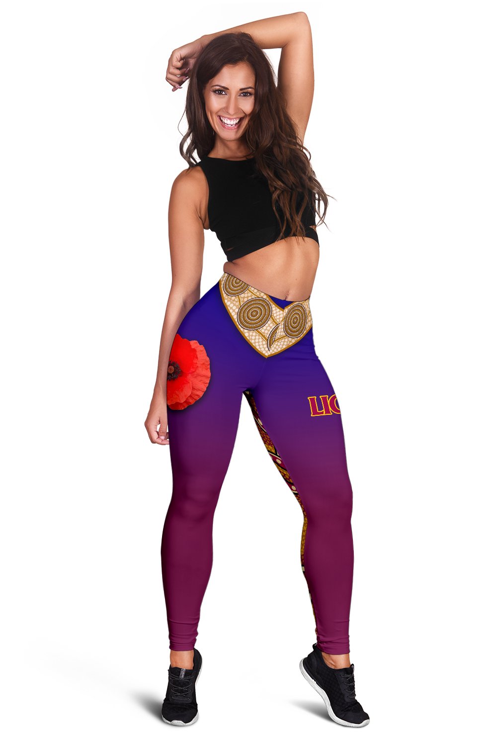 brisbane-womens-leggings-lions-anzac-day-gradients-style