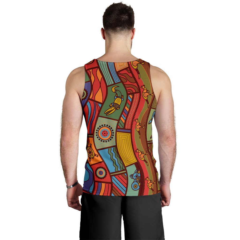 mens-tank-top-aboriginal-art-with-animals