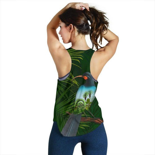 Huia Bird New Zealand Women'S Racerback Tank - Vibe Hoodie
