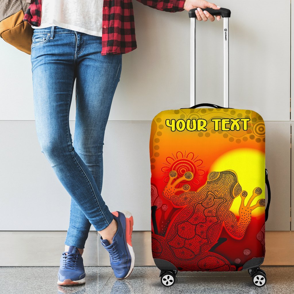 customaboriginal-luggage-covers-indigenous-frog-red