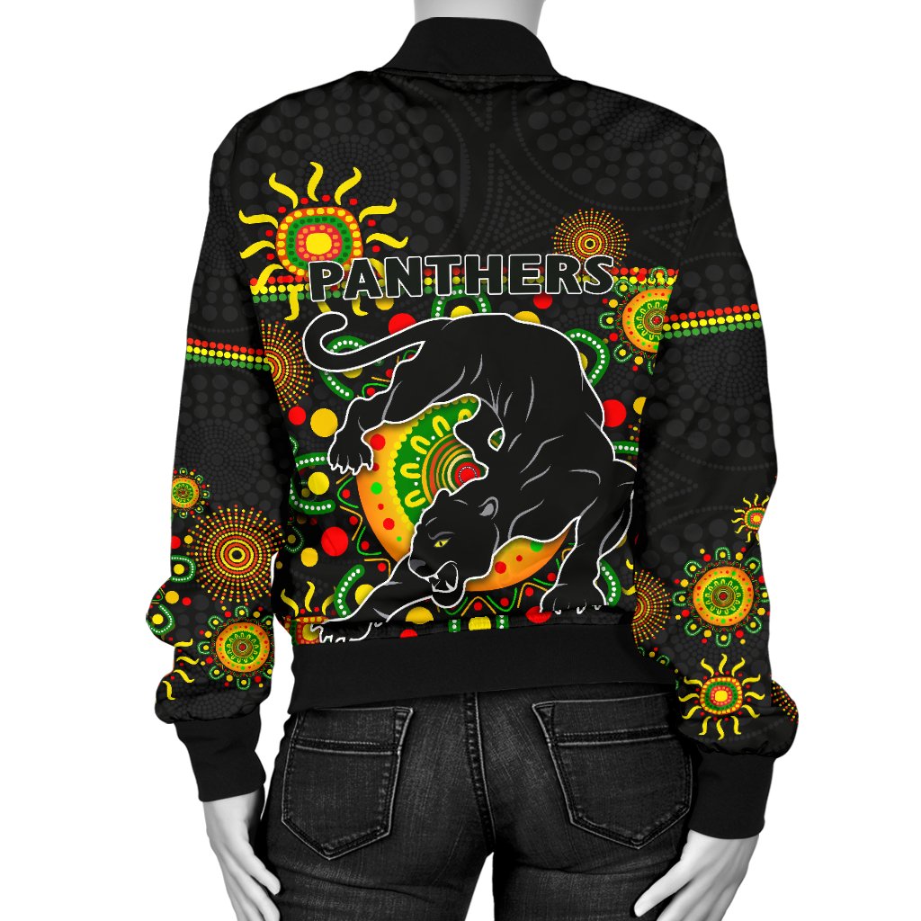 penrith-women-bomber-jacket-indigenous-panthers-black
