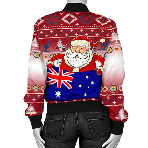 christmas-womens-bomber-jacket-australia-santa-claus-hold-the-flag-red