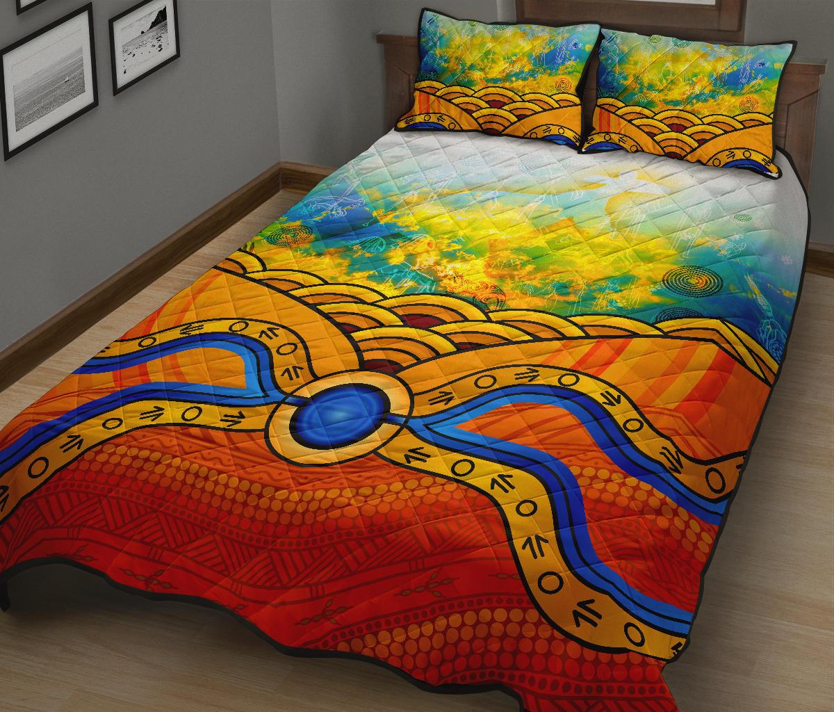 aboriginal-quilt-bed-set-australia-kangaroo-sky