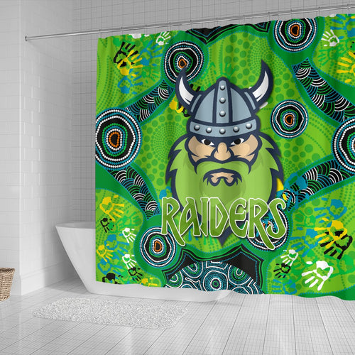 canberra-shower-curtain-raiders-viking-indigenous