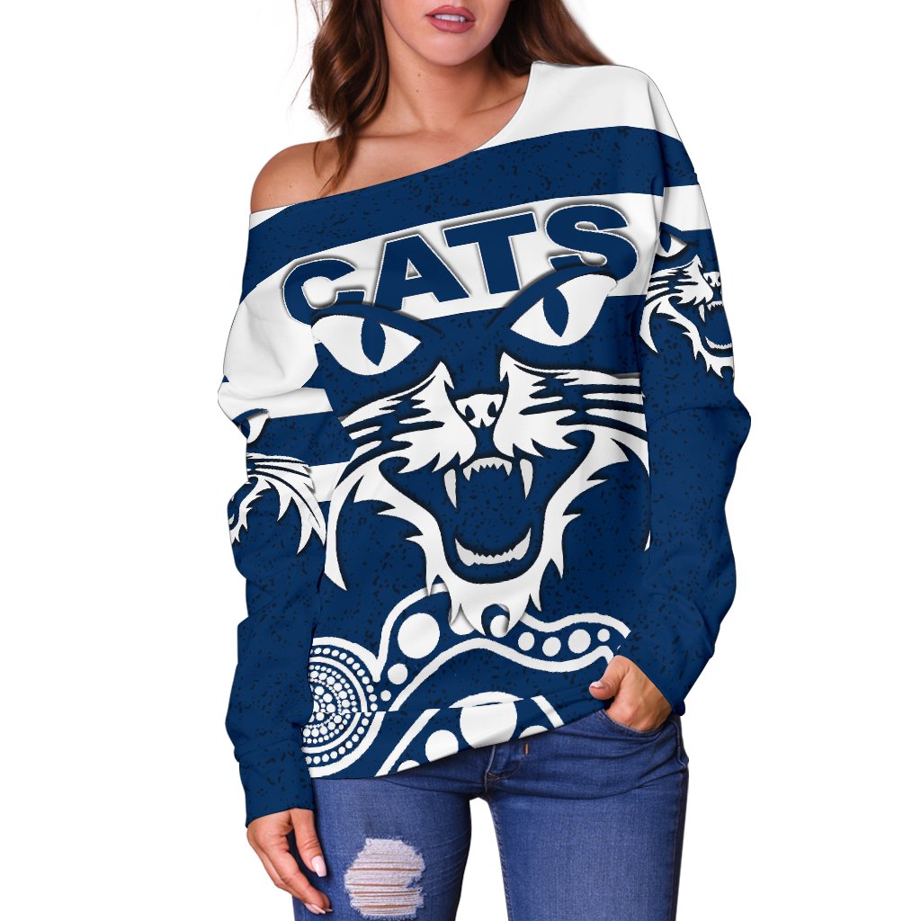 Cats Off Shoulder Sweater - Vibe Hoodie
