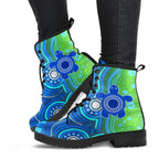 1staustrali-aboriginal-leather-boots-aboriginal-turtle-family