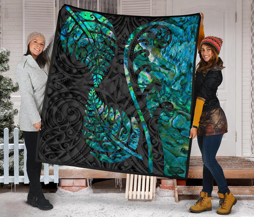 aotearoa-maori-premium-quilt-silver-fern-koru-vibes