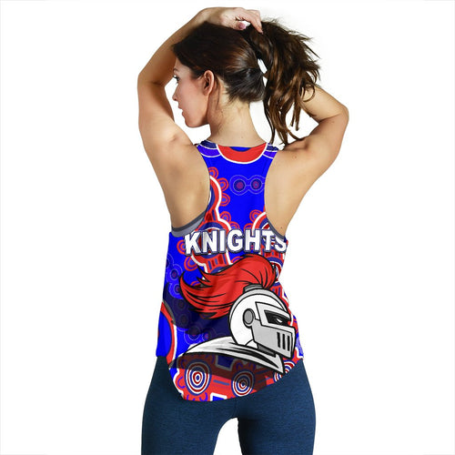 Newcastle Knights Women Racerback Tank Indigenous - Vibe Hoodie