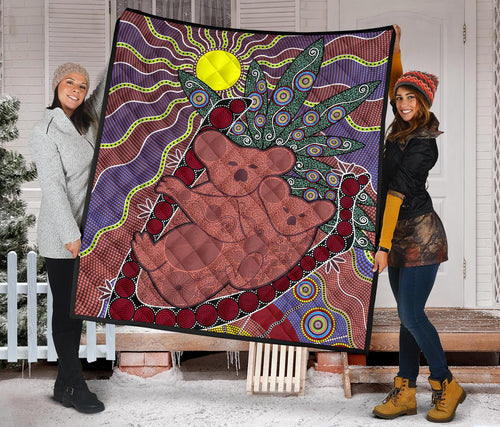 premium-quilts-koala-coverlets-aboriginal-pattern