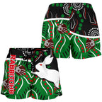 Rabbitohs All Over Print Women's Shorts Aboriginal - Vibe Hoodie