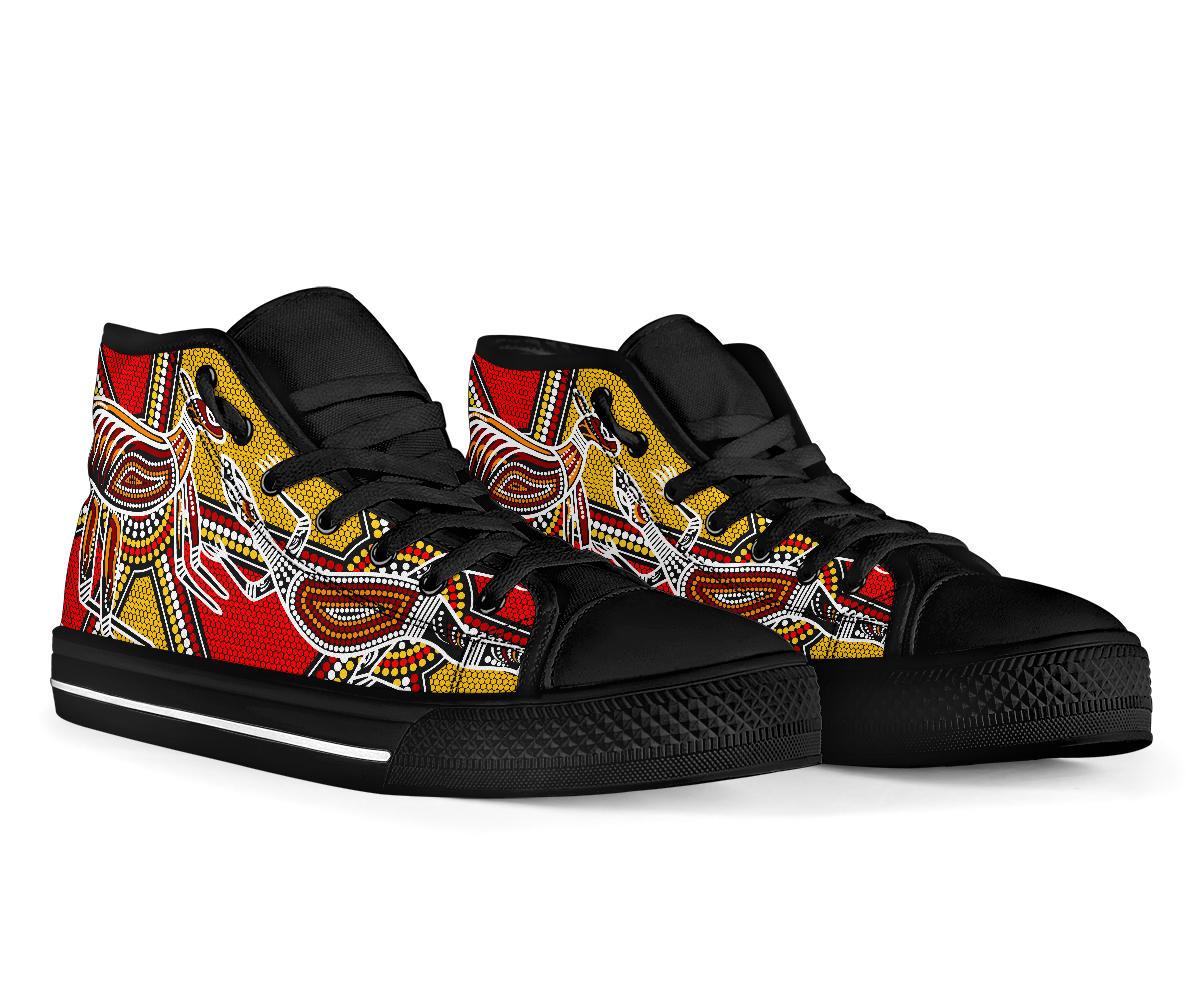 aboriginal-high-top-shoes-kangaroo-dot-painting-patterns