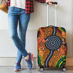 1st-australia-luggage-covers-aboriginal-two-lizards-dot-painting-circle