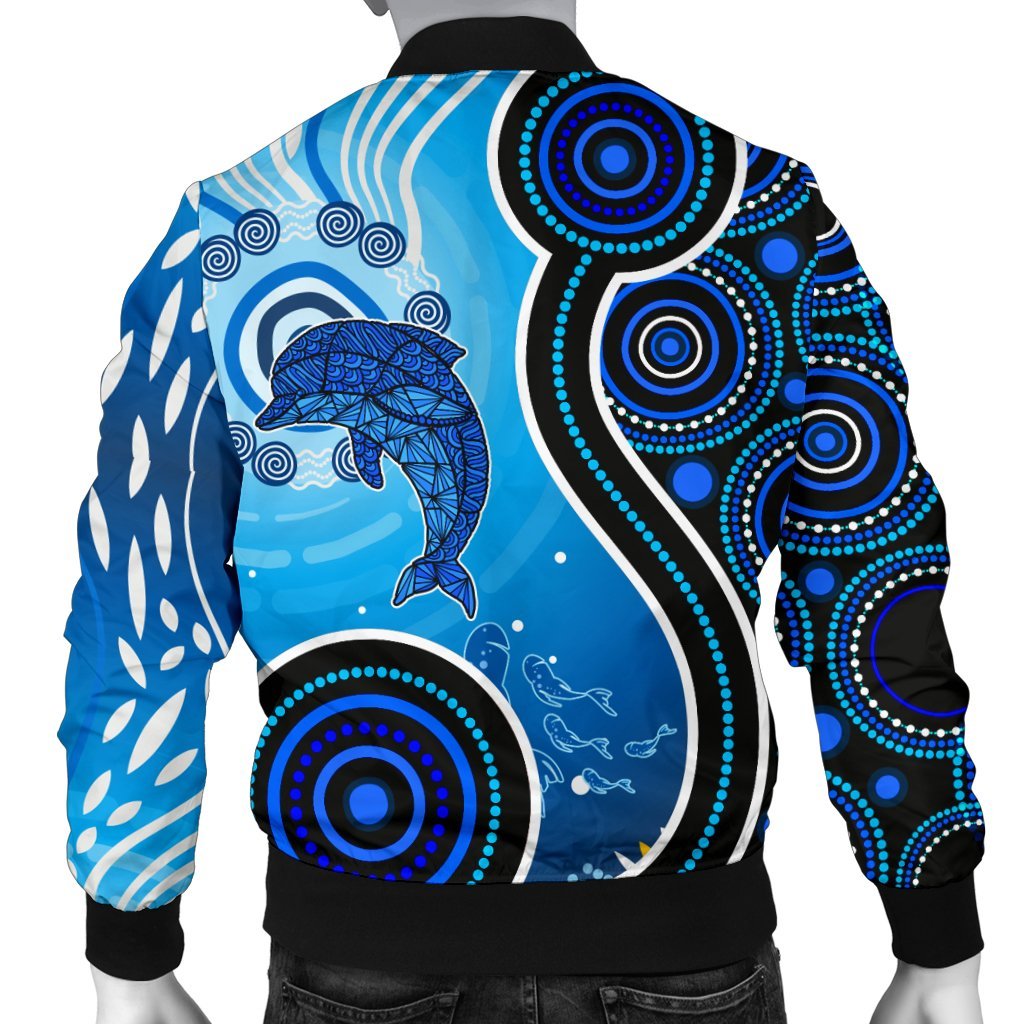 aboriginal-mens-bomber-jacket-dolphin-and-aboriginal-dot-patterns
