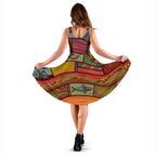 Women's Dress- Aboriginal Art With Animals - Vibe Hoodie