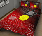 aboriginal-quilt-bed-set-indigenous-circle-dot-painting-style