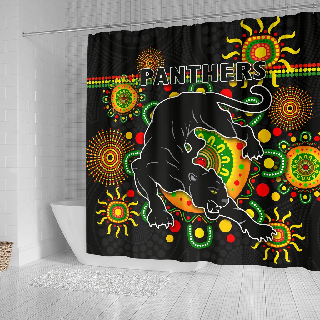 penrith-shower-curtain-indigenous-panthers-black