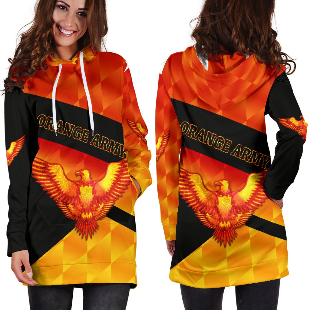 orange-army-womens-hoodie-dress-cricket-sporty-style-1