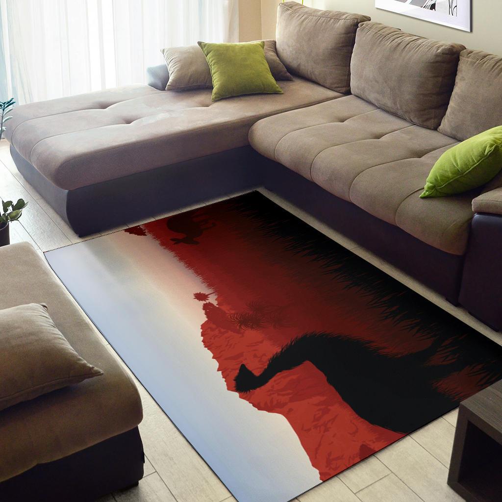area-rug-australian-nature-with-emu-and-kangaroo