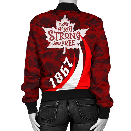 canada-true-north-strong-and-free-womens-bomber-jacket