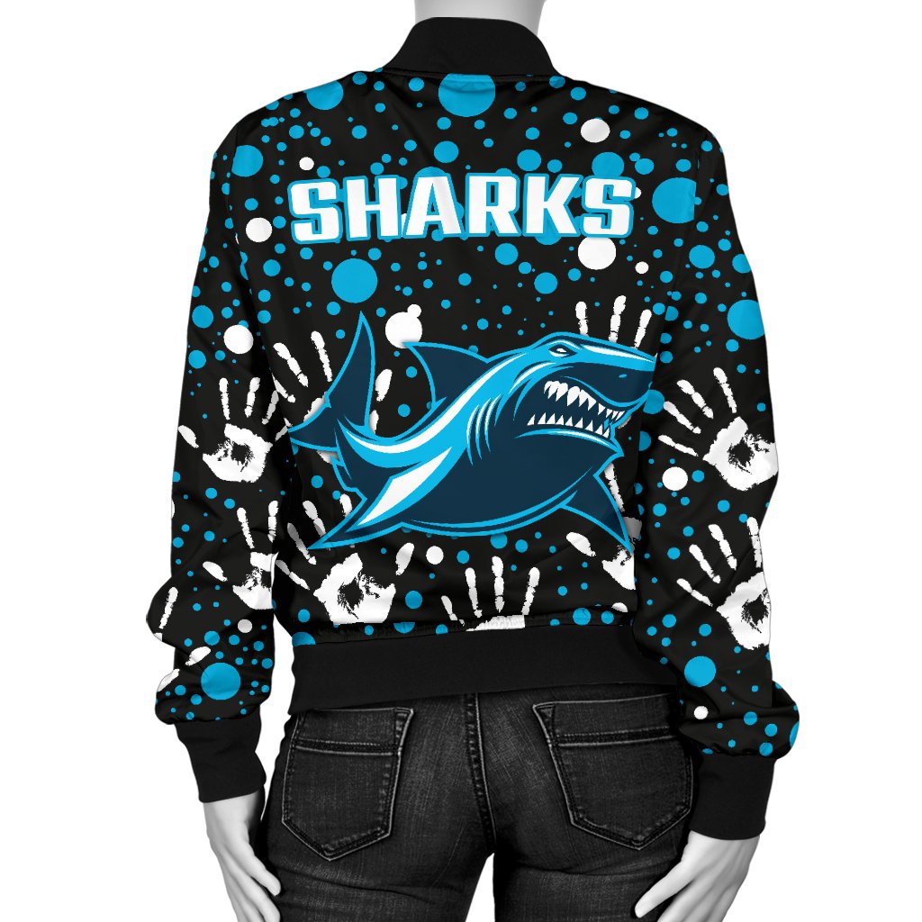 sharks-indigenous-womens-bomber-jacket-minimalism-version-1