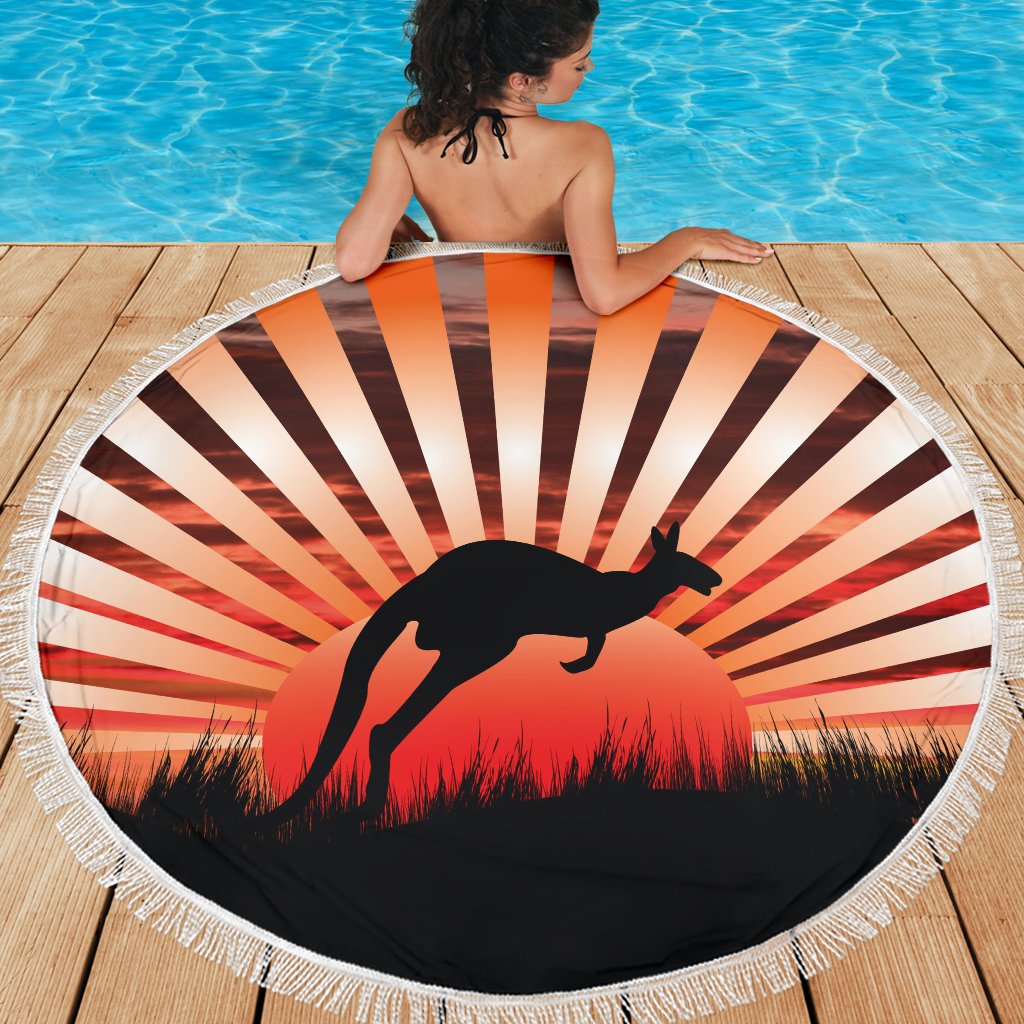 beach-blanket-kangaroo-blanket-sunset-ver03-59-x-59-inches