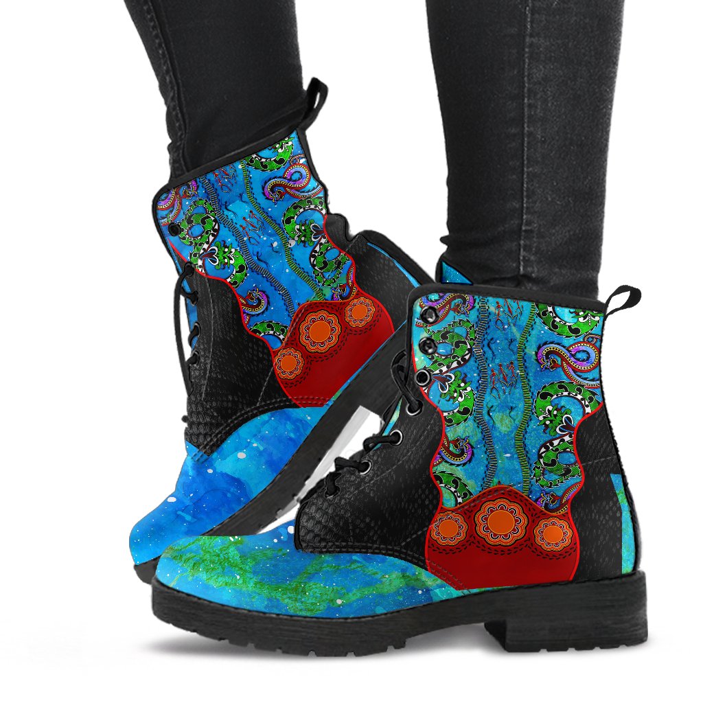 aboriginal-leather-boots-aussie-indigenous-patterns-blue