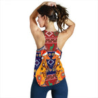 Christmas Women's Racerback Tank - Mother Kangaroo In Christmas- - Vibe Hoodie