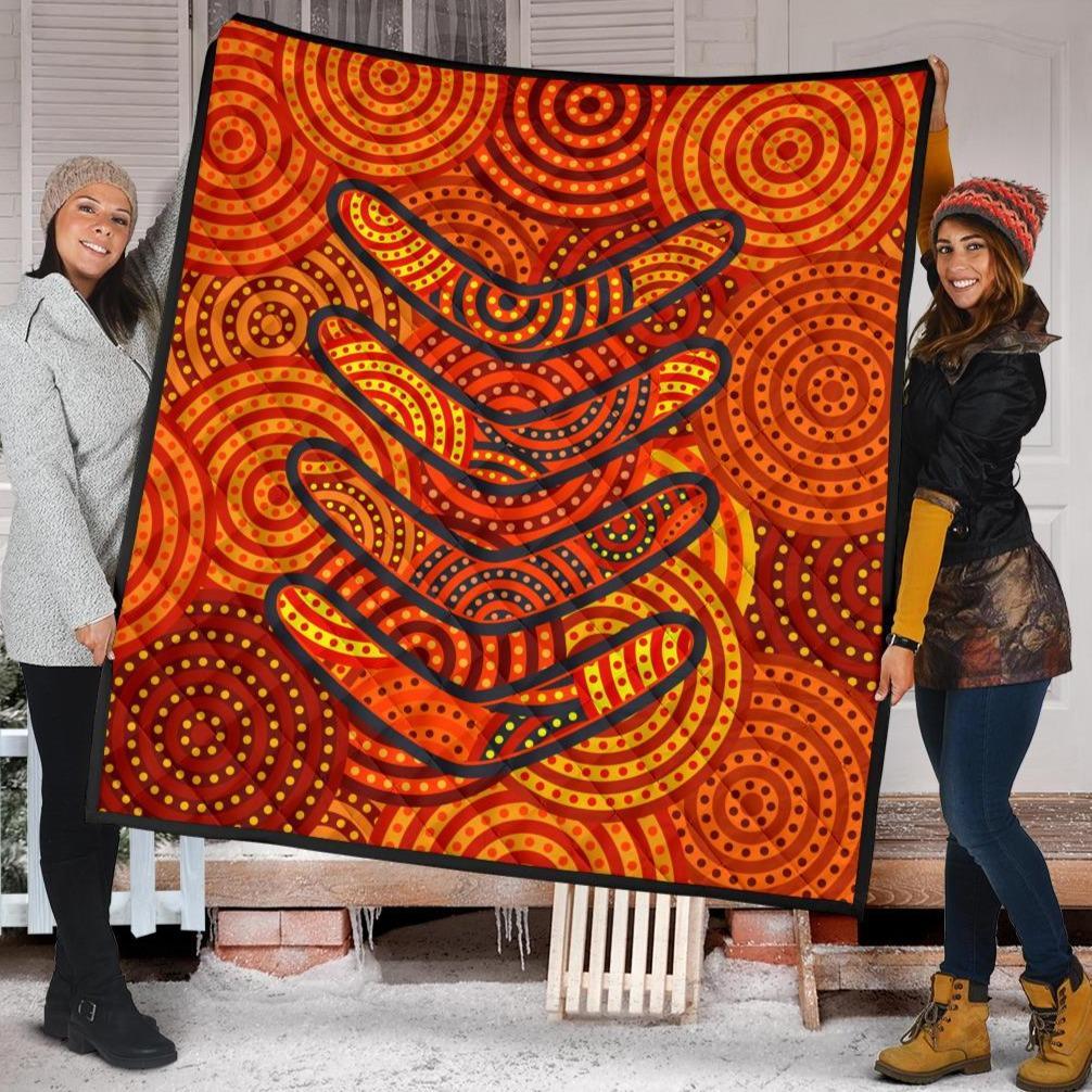 aboriginal-premium-quilt-aboriginal-boomerangs-and-dot-circle