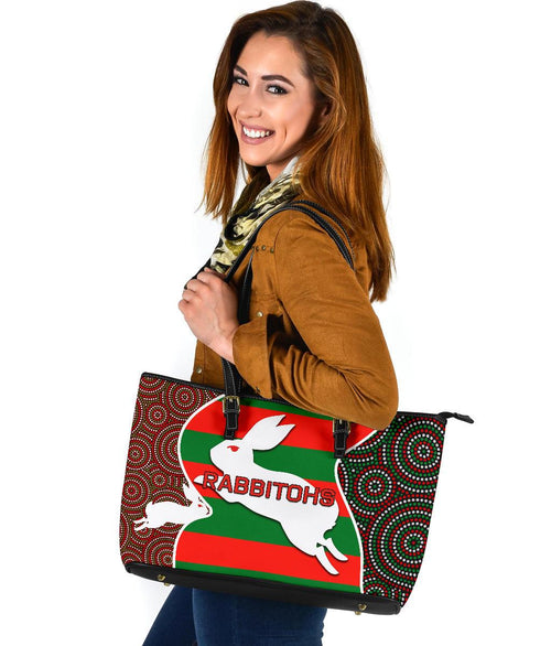 rabbitohs-large-leather-bag