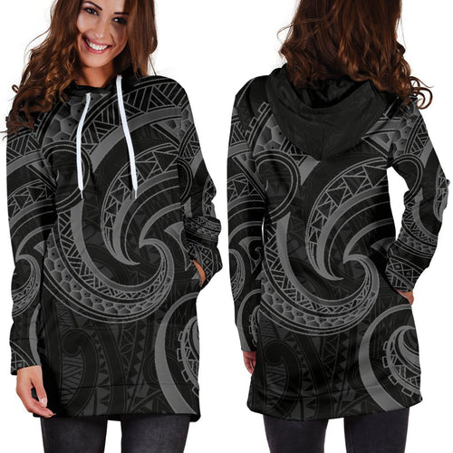 new-zealand-maori-mangopare-women-hoodie-dress-polynesian-black