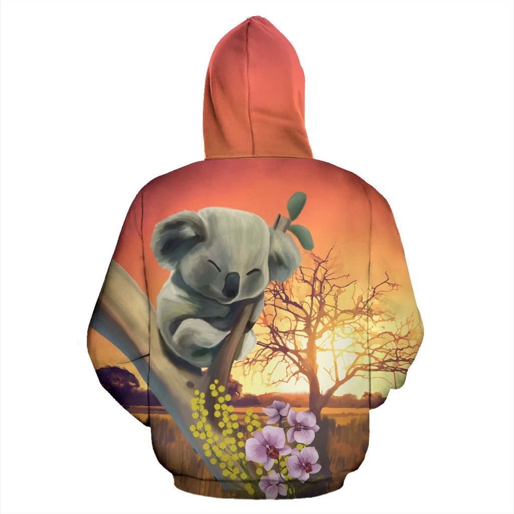 hoodie-koala-hoodie-sunset-landscape-art-unisex