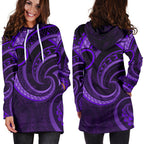 new-zealand-maori-mangopare-women-hoodie-dress-polynesian-purple