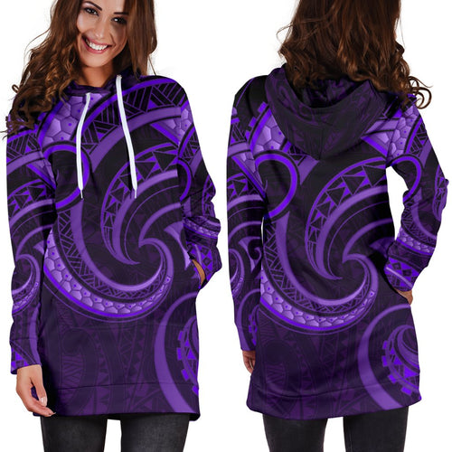 new-zealand-maori-mangopare-women-hoodie-dress-polynesian-purple