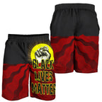 mens-shorts-aboriginal-black-lives-matter-sun-dot-painting