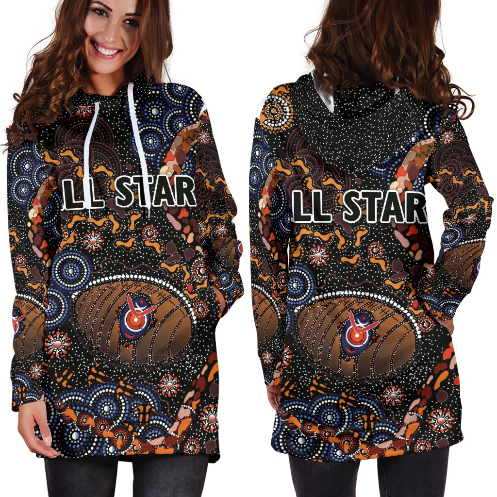 Indigenous Women Hoodie Dress All Stars - Vibe Hoodie