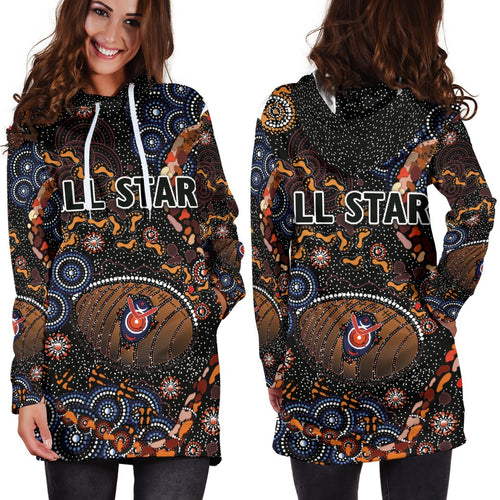Indigenous Women Hoodie Dress All Stars - Vibe Hoodie