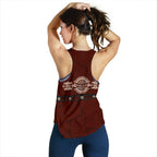 Racerback Tank - Australian Coat Of Arms Top Tank Aboriginal Patterns - Women - Vibe Hoodie