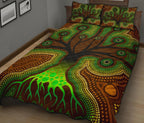 aboriginal-quilt-bed-set-tree-dot-painting-art